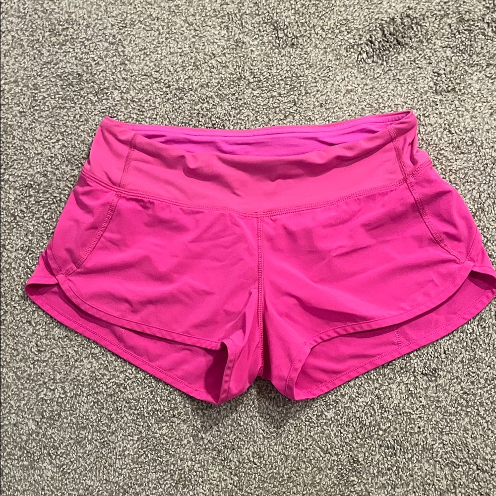 lululemon athletica Bright Pink Athletic Shorts
